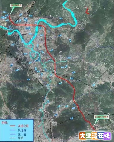 根据规划,惠州湾高速公路设惠东支线及水口支线,主支线全长约92.