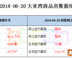 2018.06.20.21.22 大亚湾商品房网签数据